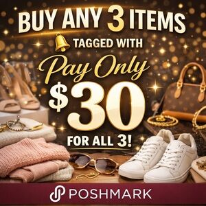 🔔🔔🔔PROMO! Buy any three items tagged with ring bell and pay only 30$! 🔔🔔🔔